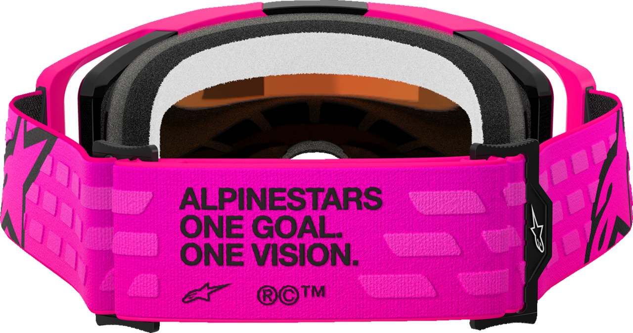 ALPINESTARS GOGGLES Vision 8 Goggle - Corp - Pink - Red Mirror Lens 5101625-3083