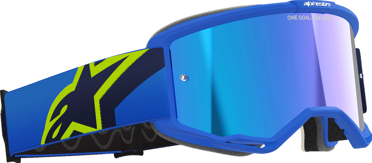 ALPINESTARS GOGGLES Vision 5 Goggle - Corp - Blue/Yellow - Blue Mirror Lens 5101825-7288