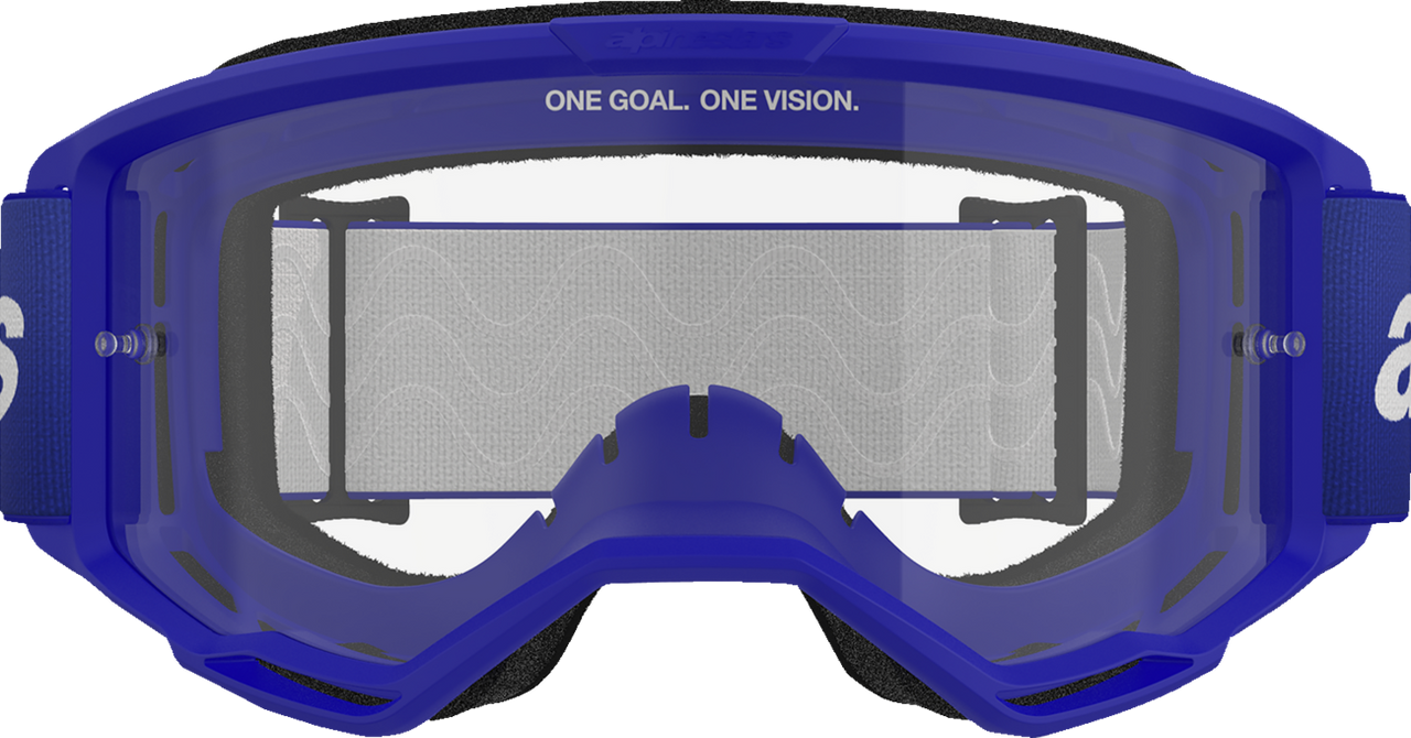ALPINESTARS GOGGLES Vision 3 Goggle - Wordmark - Blue - Clear Lens 5103325-7189