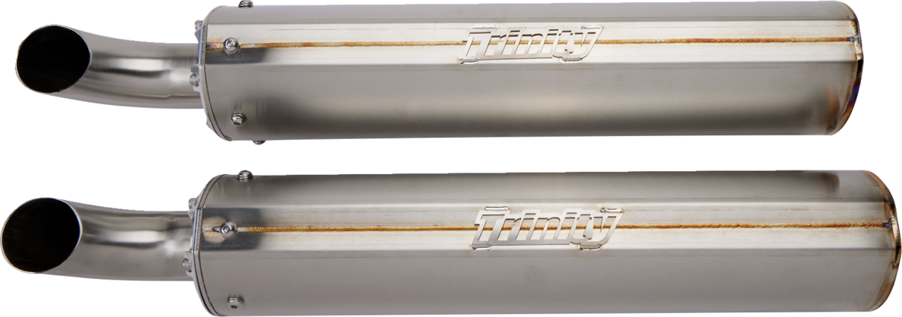 TRINITY RACING Stainless Steel Slip-On Muffler TR-4173S-SS