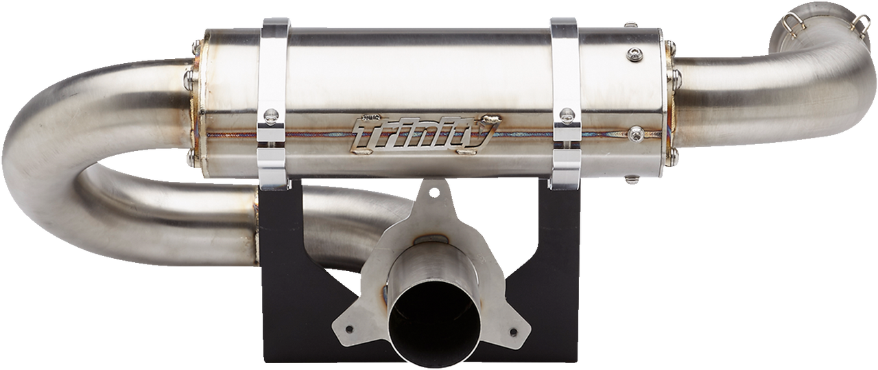 TRINITY RACING Center Exit Slip-On Muffler - Without Tip TR-4184S