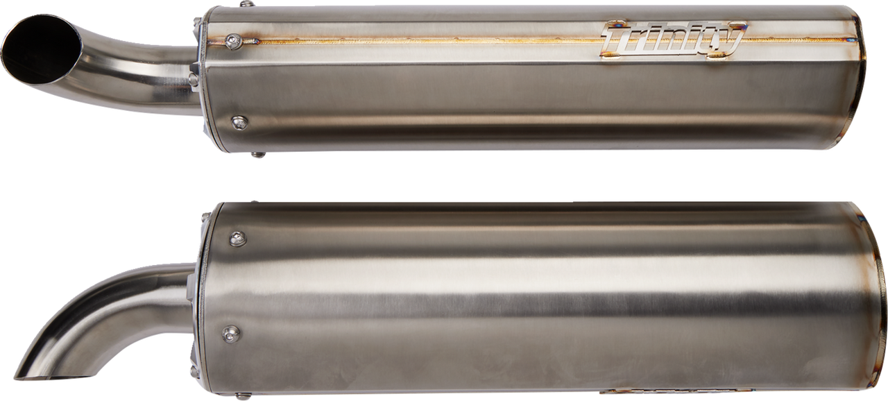 TRINITY RACING Stainless Steel Slip-On Mufflers TR-4160S-SS
