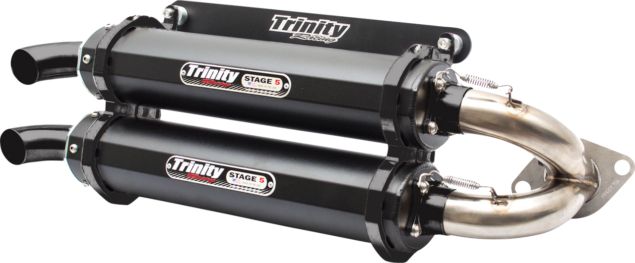 TRINITY RACING Stage 5 Slip-On Muffler - Cerakote® Black TR-4118S-C2