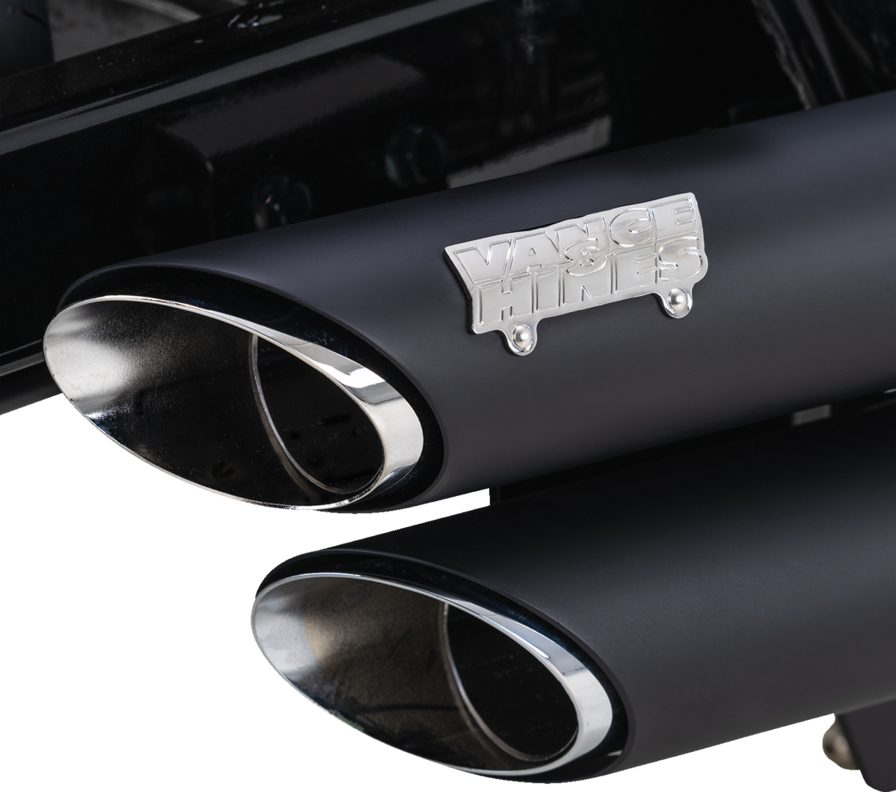 VANCE & HINES Shortshots Staggered Exhaust System - Black 48319