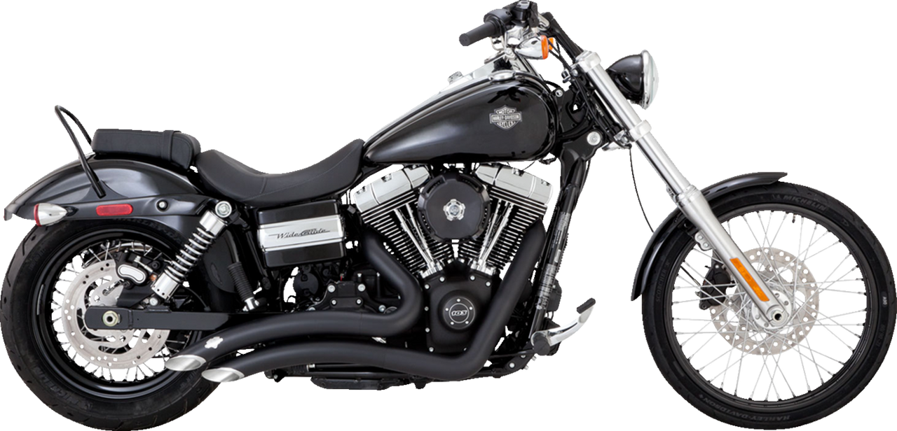 VANCE & HINES 2-into-2 Big Radius Exhaust System - Matte Black 46081