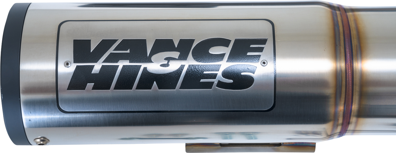 VANCE & HINES Hi-Output RR Exhaust System - Brushed 27321