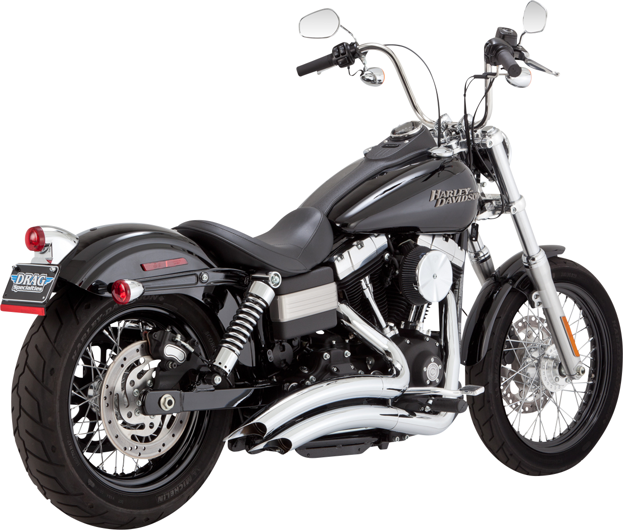 VANCE & HINES Big Radius Exhaust System - Chrome 23371