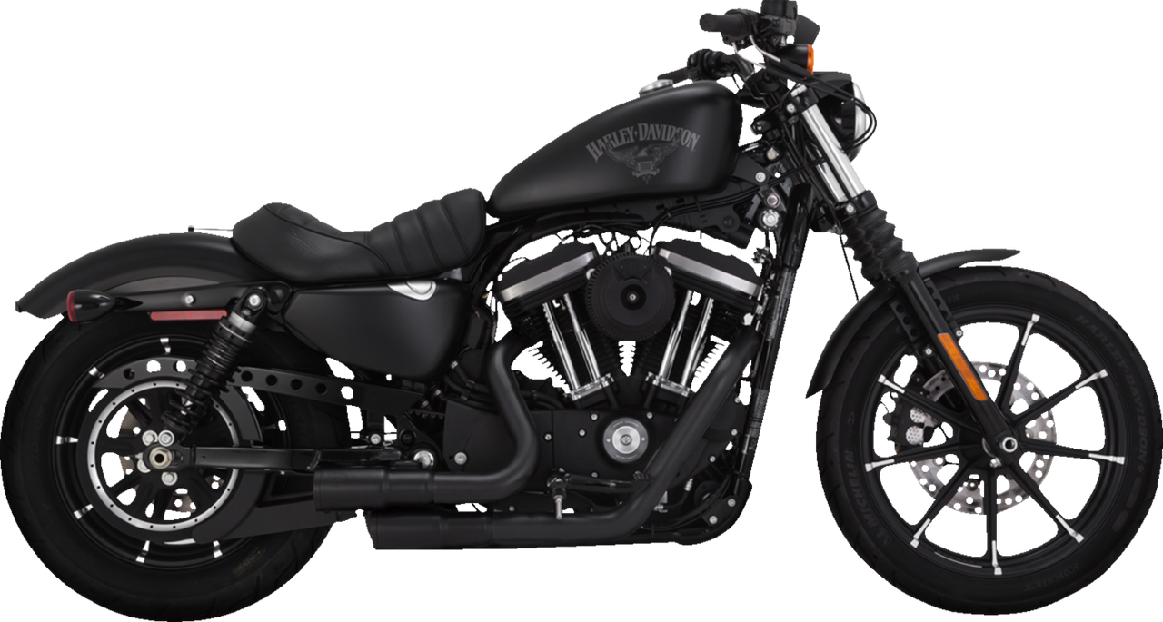 VANCE & HINES Mini Grenades Exhaust System - Matte Black 46884