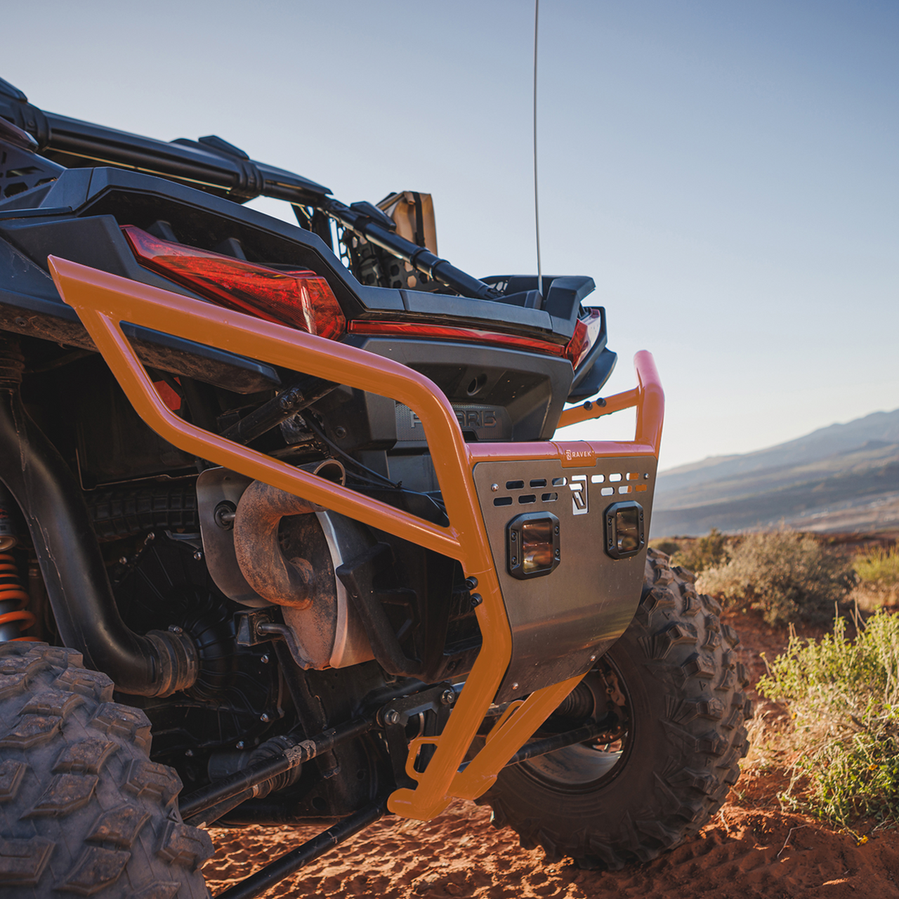 RAVEK Rear Bumper - Plug & Play Reverse LED Lighting - Polaris - RZR 64-308RDL