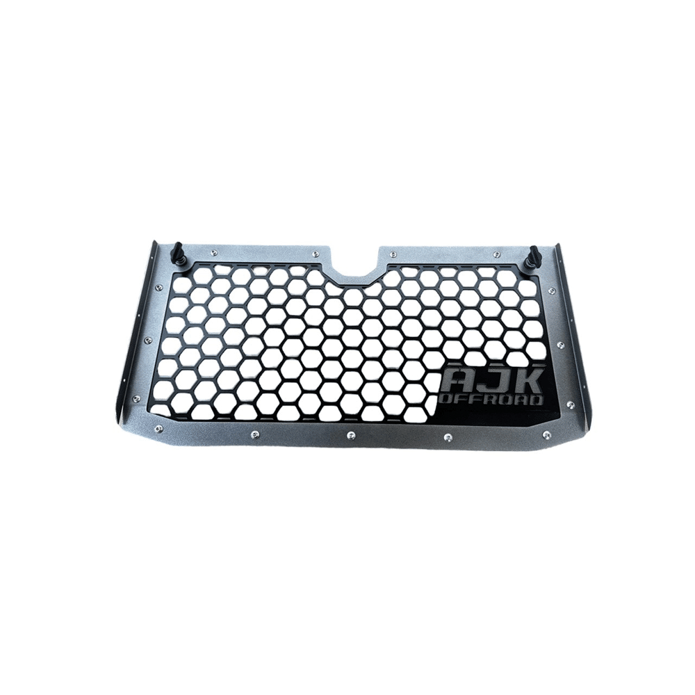 Polaris Xpedition Grill by AJK Offroad Product View in Raw Aluminum