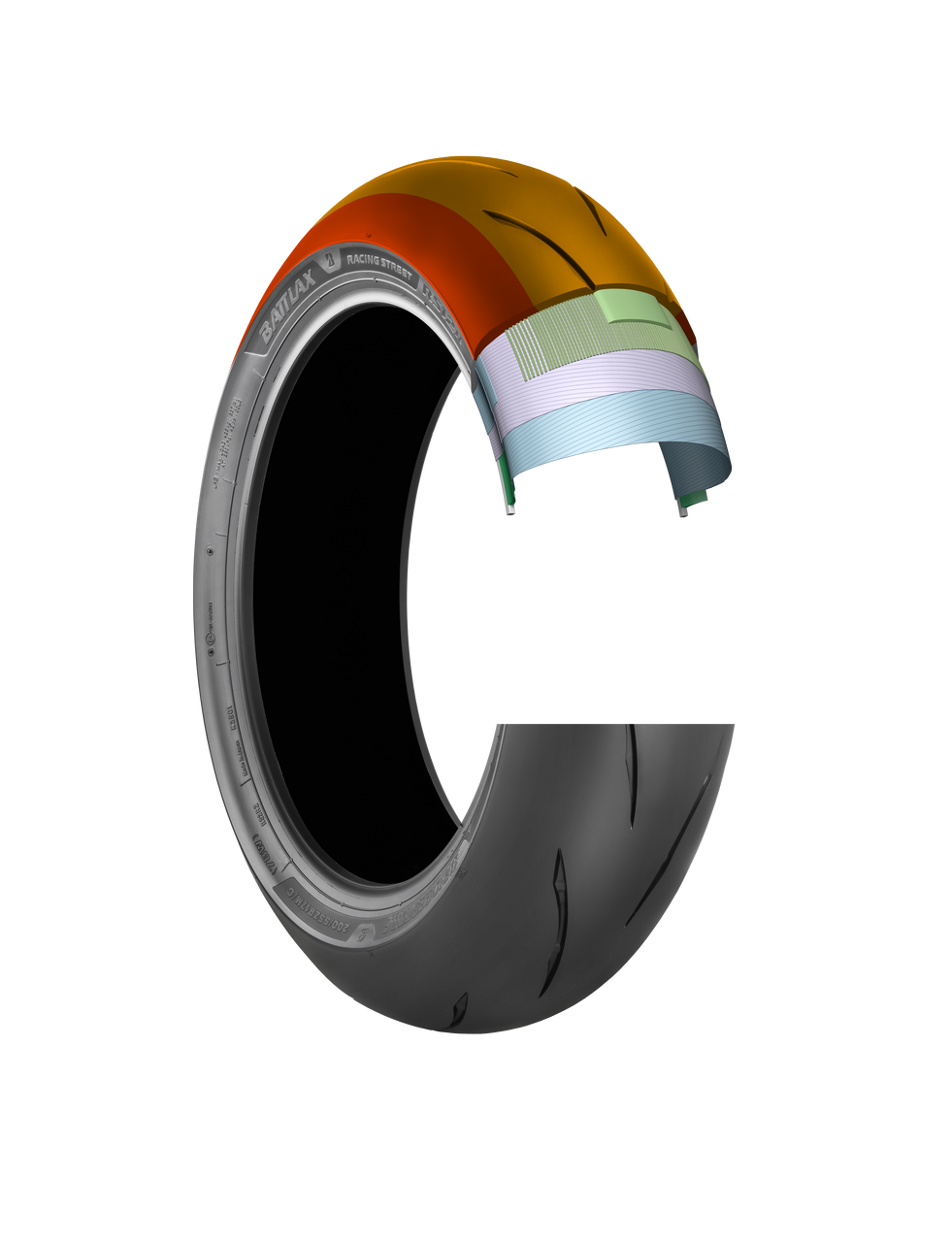 Tire Battlax Rs12 Rear 190/55zr17 75w Radial Tl