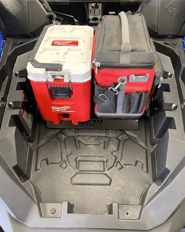 Polaris RZR PRO R Packout Mount by AJK Offroad with Two Milwaukee Kits