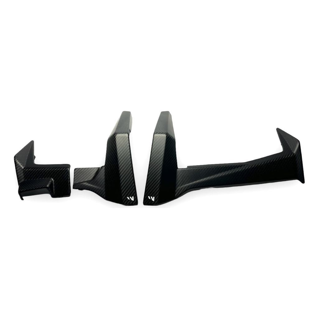 Polaris RZR Pro / Turbo R Carbon Fiber Dash Trim Kit (3-Piece) | FourWerx