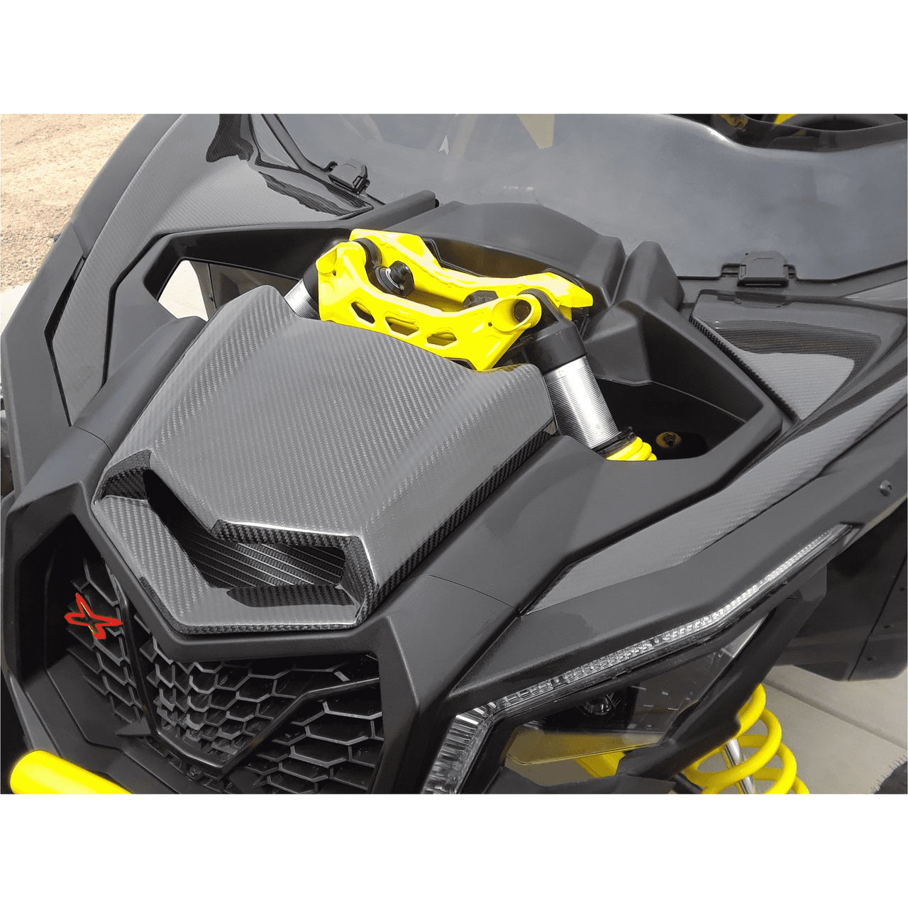 Can Am X3 Carbon Fiber Inner Hood Panel Set | FourWerx