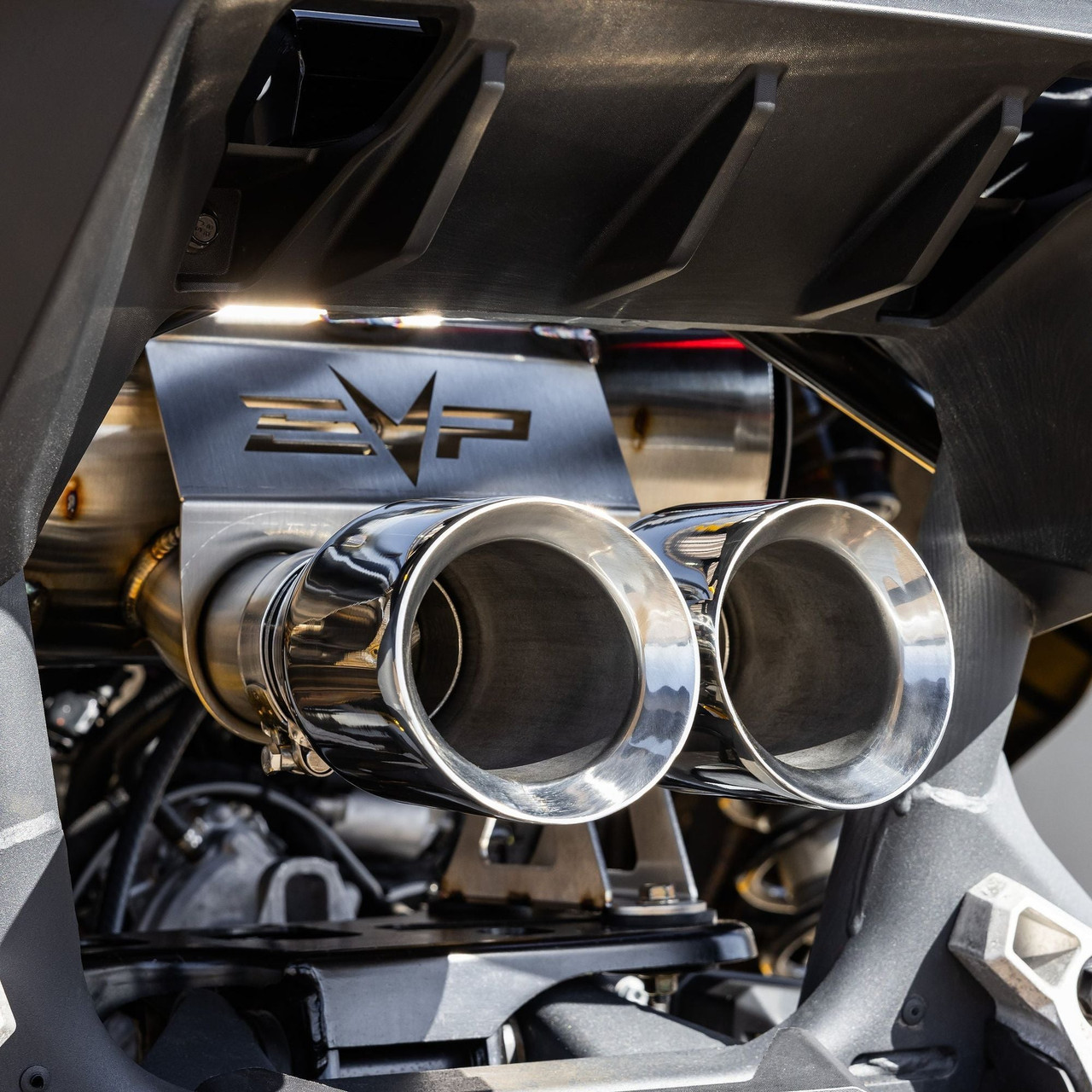 Can Am Maverick R Dynamic Twin Exit Muffler | Evolution Powersports