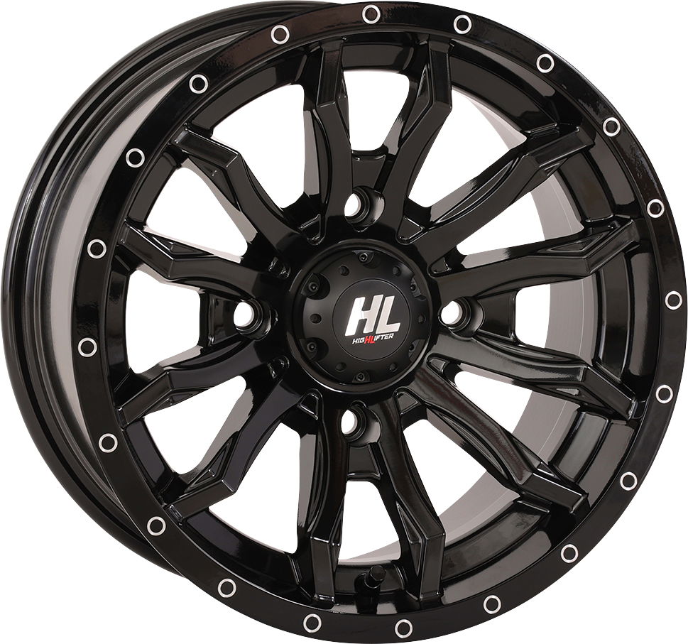 HIGH LIFTER Wheel - HL21 - Front/Rear - Gloss Black - 24x7 - 5/4.5 - 4+3 (+10 mm) 24HL21-1245