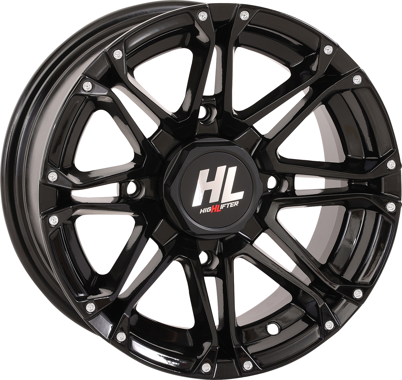 HIGH LIFTER Wheel - HL3 - Front/Rear - Gloss Black - 12x7 - 4/156 - 4+3 (+10 mm) 12HL03-1256