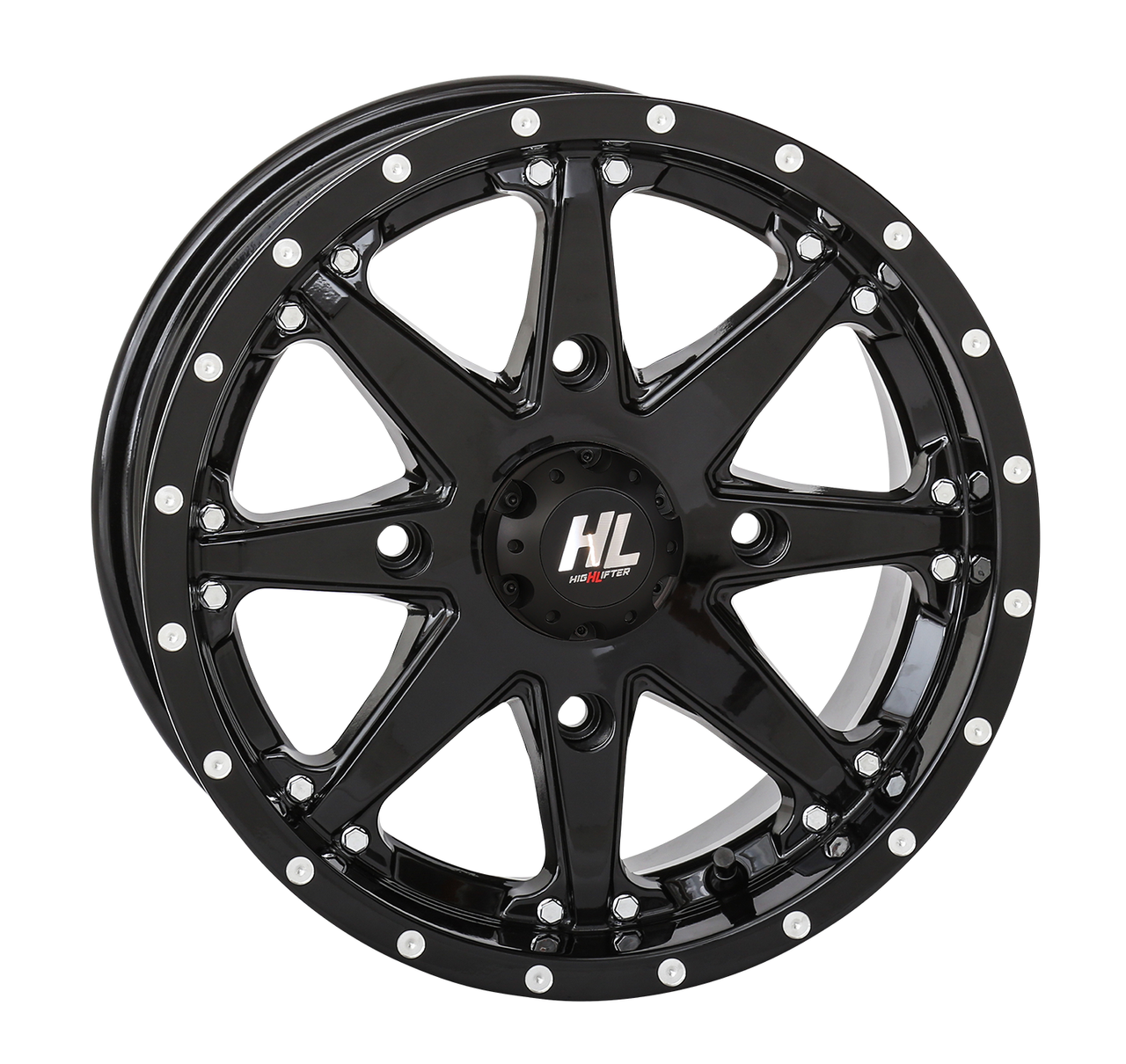 HIGH LIFTER Wheel - HL10 - Front/Rear - Gloss Black - 14x7 - 4/110 - 5+2 (+30 mm) 14HL10-1210