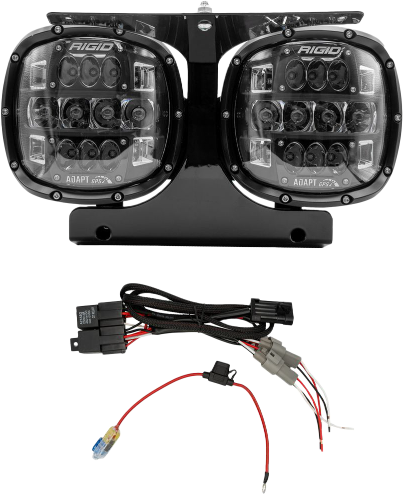 RIGID Adapt Headlight Kit for Harley Davidson Road Glide 2015-2023 – Includes Rigid Industries Adapt XP Headlights