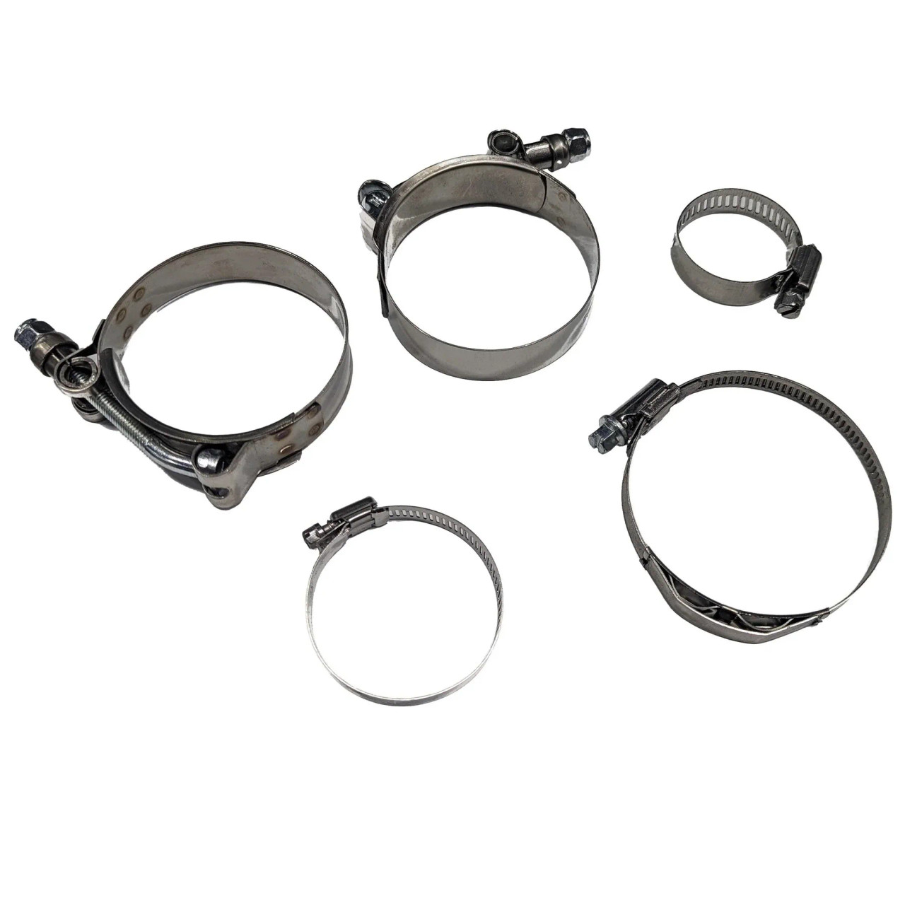 RPM Can-Am Maverick X3 Turbo R & RR Stainless Charge Tube Clamp Set