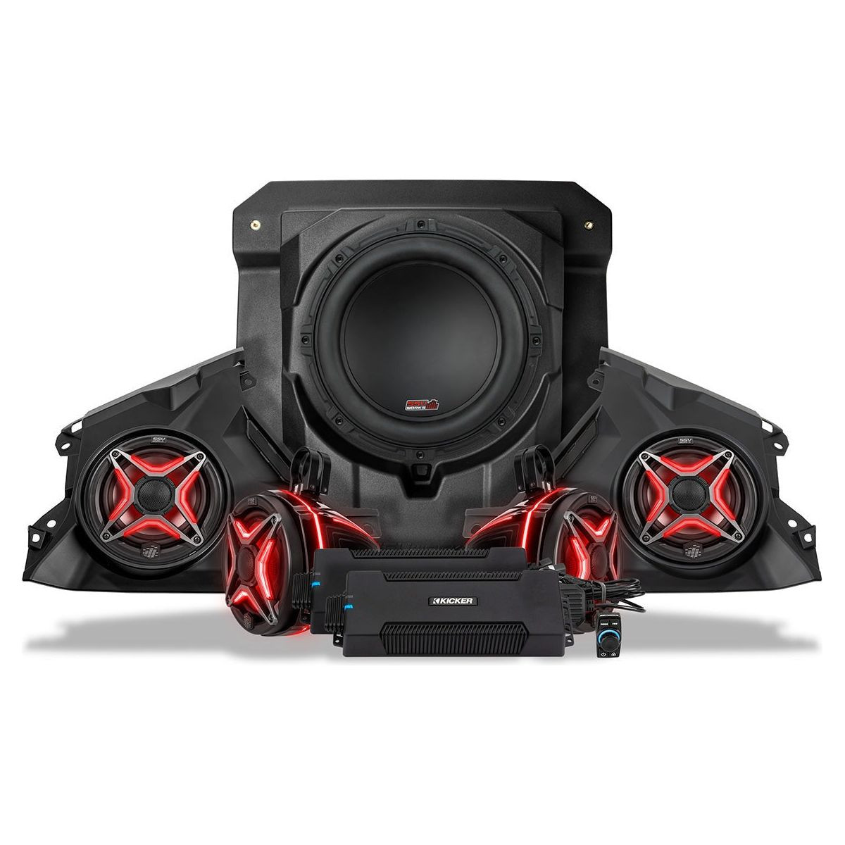 Can Am Maverick R Phase-4 V-Spec 1650watt 5-Speaker System | SSV Works
