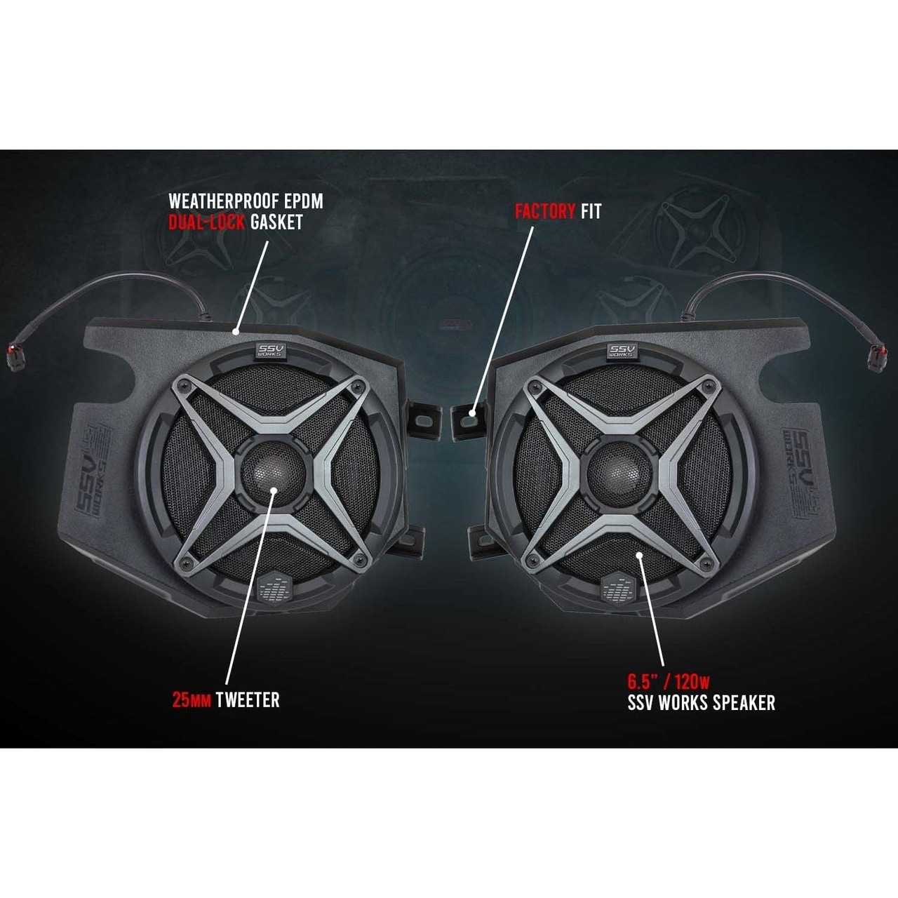 Polaris RZR Ride Command A-Spec 3 Speaker Plug-&-Play System | SSV Works