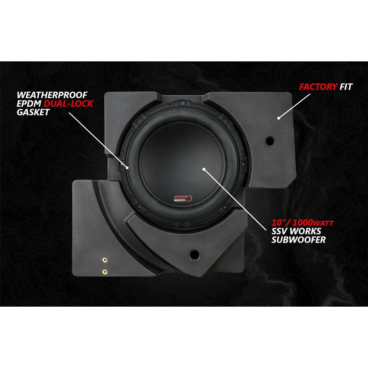 Can Am X3 Lighted 3-Speaker System with Head Unit | SSV Works