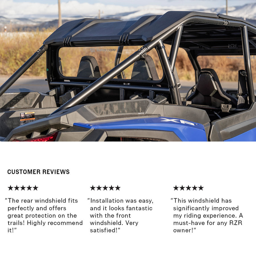 Polaris RZR XP 1000 Rear Windshield 2024+