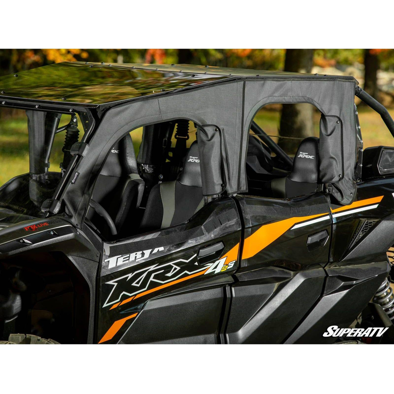 Kawasaki KRX 4 Primal Soft Cab Enclosure Upper Doors | SuperATV