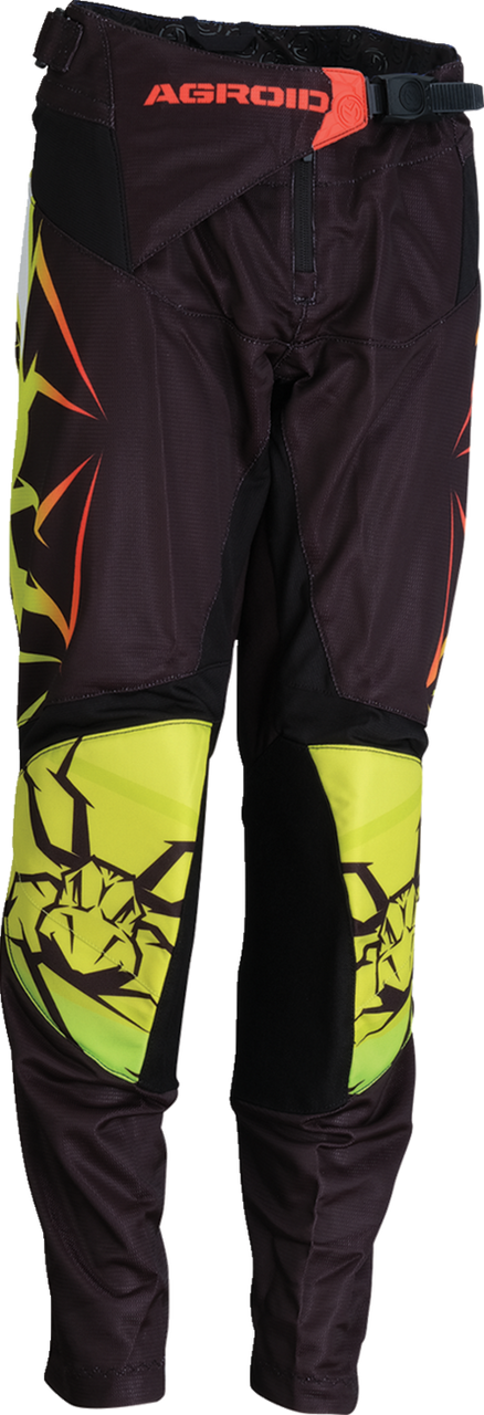 MOOSE OFFROAD Youth Agroid Mesh Pants - Hi-Viz/Black - 28 2903-2565