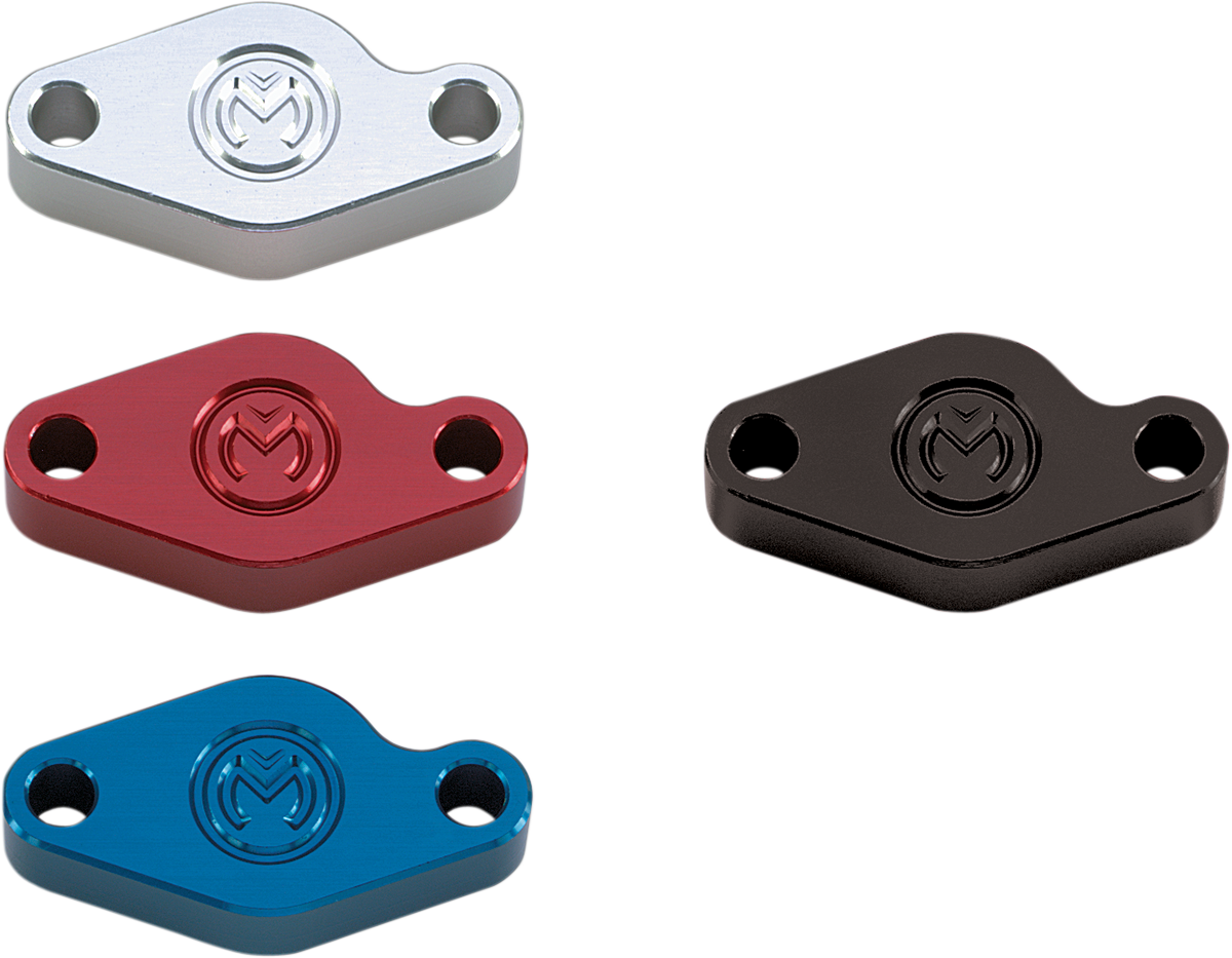 MOOSE OFFROAD E-Brake Block-Off Plate - Blue M88057