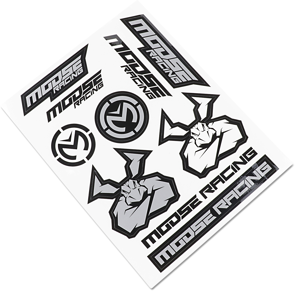 MOOSE OFFROAD S2 Decal - Moose Racing - Black/Silver 4320-2205