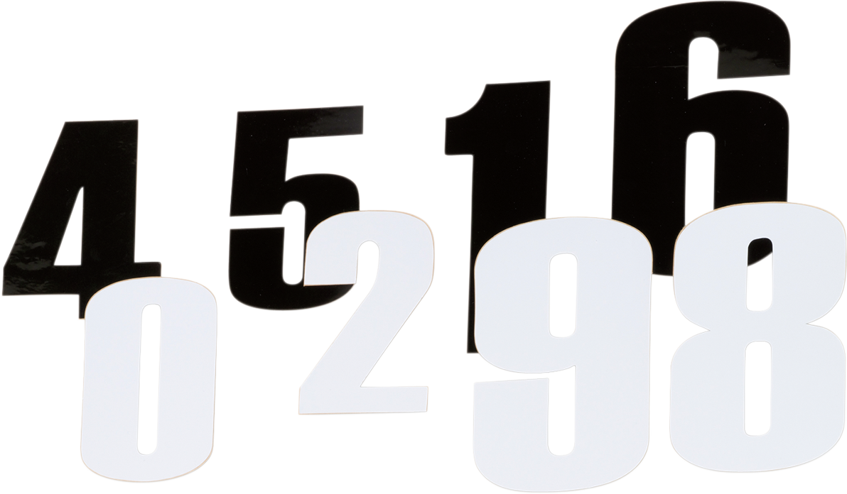 MOOSE OFFROAD Race Number 7 - Black - 4.5" 80017