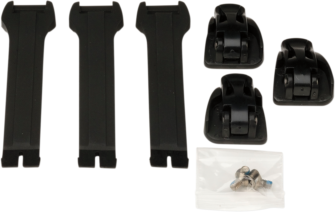 MOOSE OFFROAD Strap/Buckle Kit - Youth - Long - Black 3430-0843