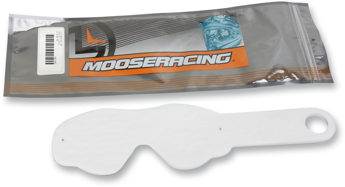 MOOSE OFFROAD Youth Qualifier Tear-Offs - Clear - 10 Pack 2602-0707