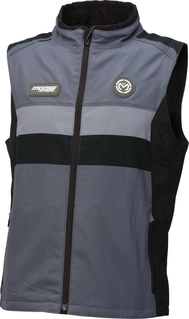 MOOSE OFFROAD Moto Vest - Gray/Black - 2XL 2830-0765