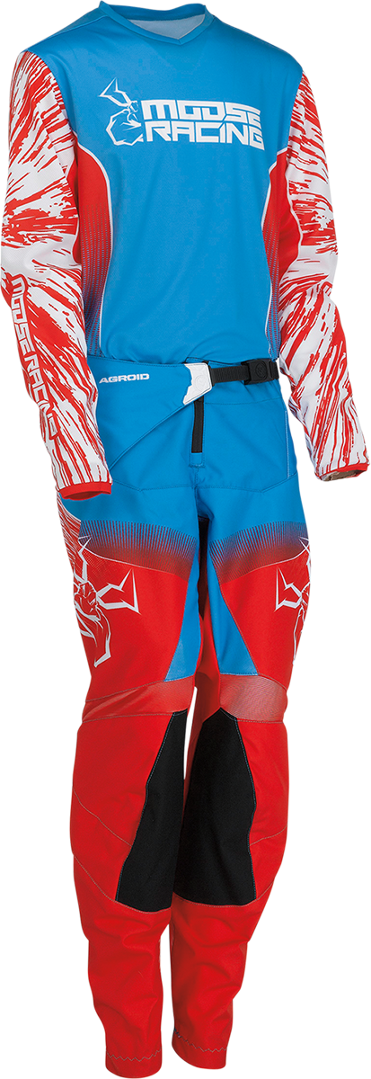 MOOSE OFFROAD Youth Agroid Pants - Red/White/Blue - US 26 2903-2271