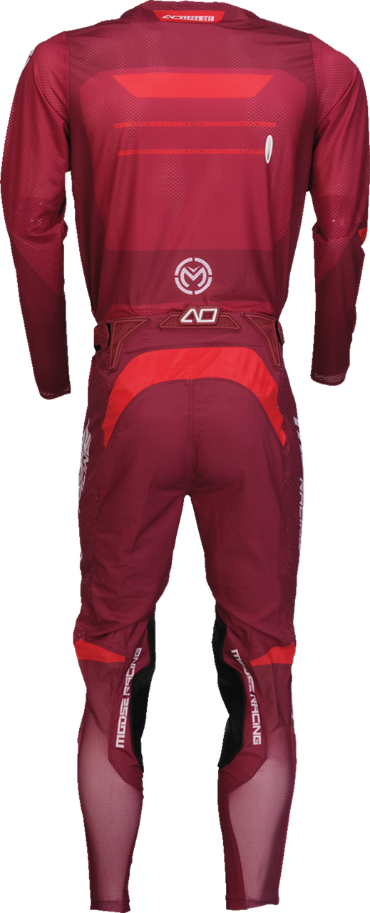 MOOSE OFFROAD Alpha One Pants - Burgundy/White - US 40 2901-12034