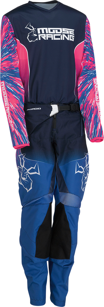 MOOSE OFFROAD Youth Agroid Pants - Pink/Blue - US 28 2903-2266