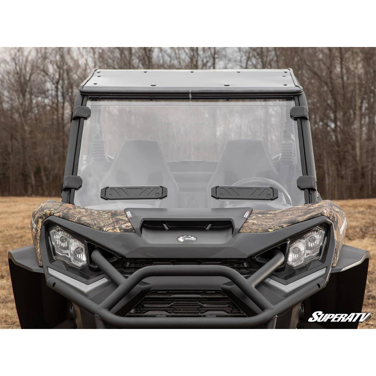 Can Am Maverick Sport Scratch Resistant Vented Full Windshield | SuperATV