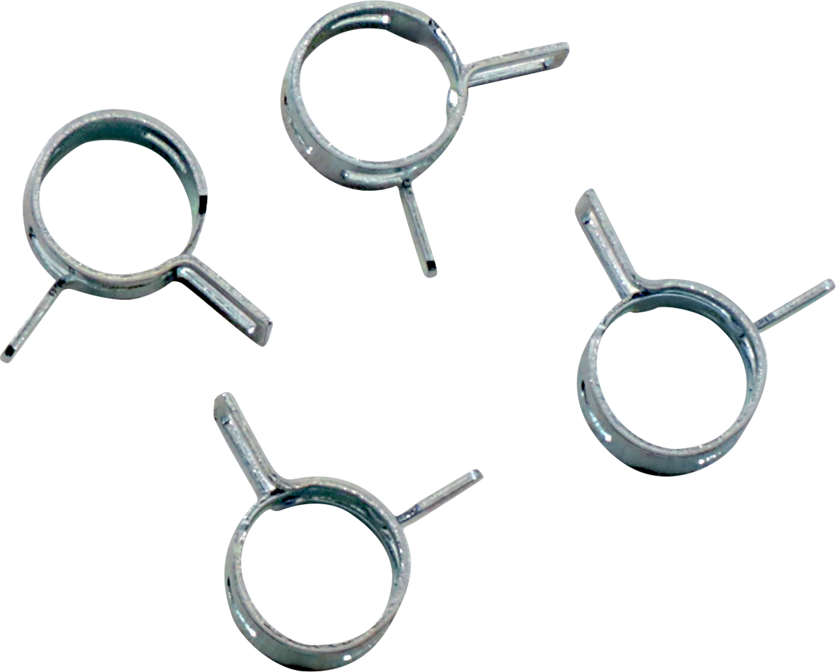 ALL BALLS Refill Clamp Kit - Fuel Line/Band - Parallel Ear - Silver - 10 mm - 4 Pack FS00059