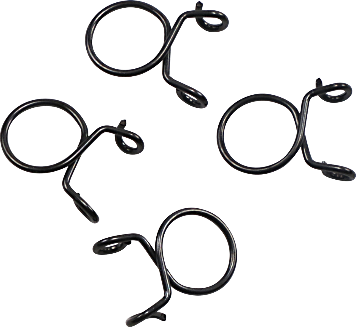 ALL BALLS Refill Clamp Kit - Fuel Line/Wire - Parallel Ear - Black - 12 mm - 4 Pack FS00057