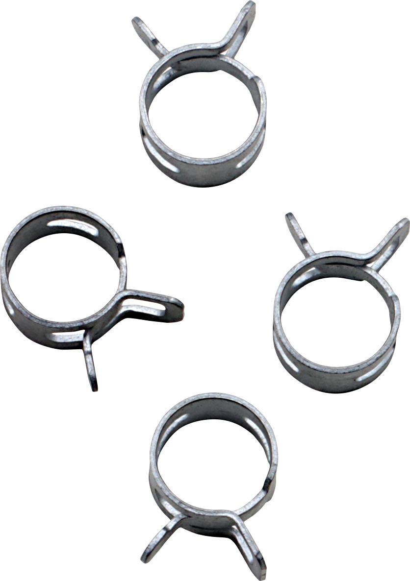 ALL BALLS Refill Clamp Kit - Fuel Line/Band - Parallel Ear - Silver - 12 mm - 4 Pack FS00043