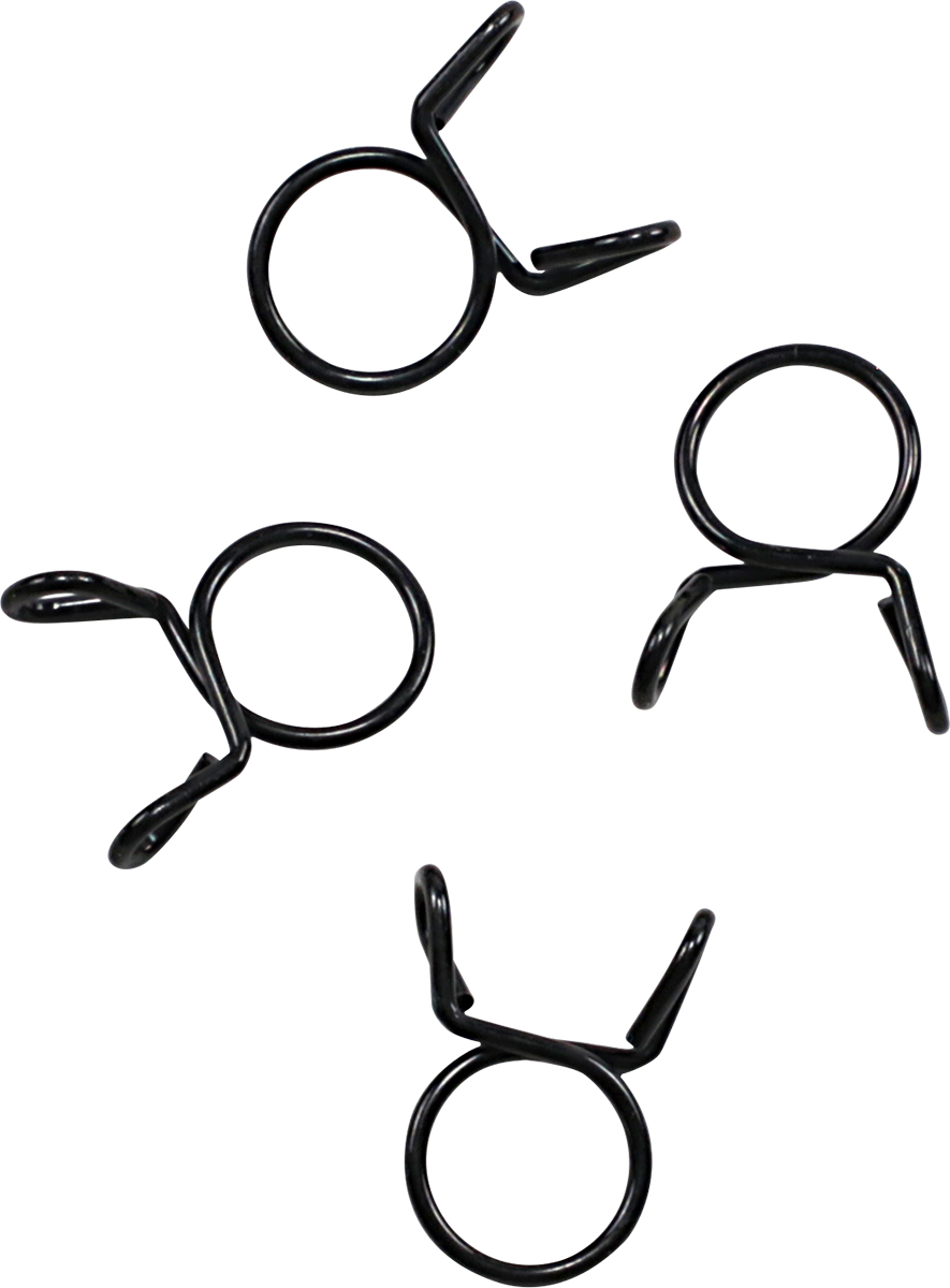 ALL BALLS Refill Clamp Kit - Fuel Line/Wire - Parallel Ear - Black - 10.3 mm - 4 Pack FS00054