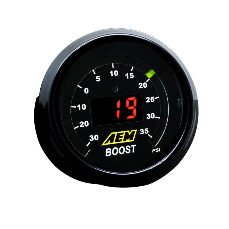 AEM 52mm Boost Digital Gauge -30-35psi