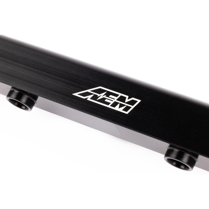 AEM 03-06 Evo 8 & 9 Black Fuel Rail