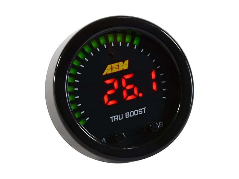 AEM X-Series Tru-Boost Controller Gauge w/ Boost Control Solenoid 80PSIg Internal MAP Sensor