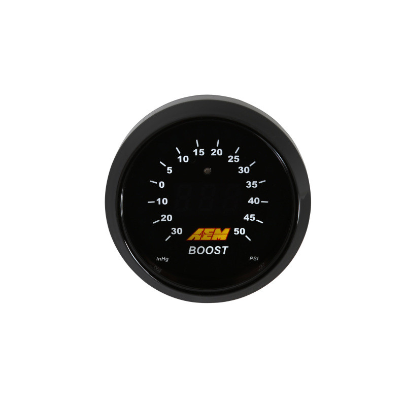 AEM 52mm Boost Digital Gauge -30-50psi