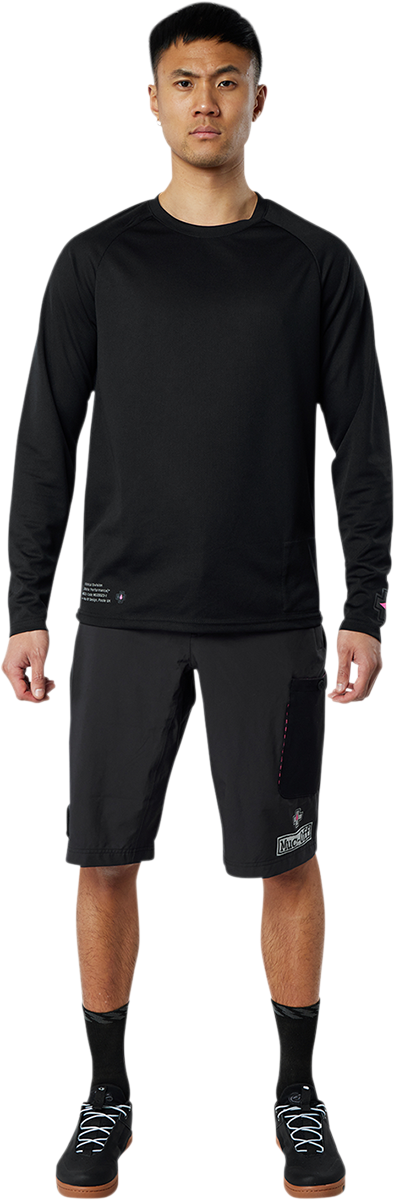 MUC-OFF USA Riders Mountain Bike Long-Sleeve Jersey - Black - XS 20364