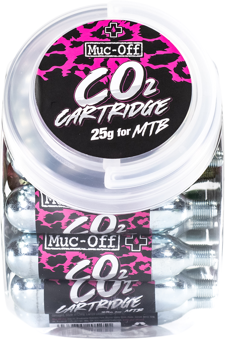 MUC-OFF USA CO2 Cartridges - MTB - 25 g - 25 Pack 20119
